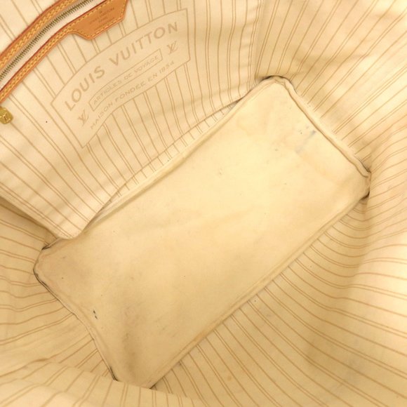 Louis Vuitton Neverfull GM Damier Azur Tote Bag with Pouch N41360 LV 0289 LOU... - Picture 6 of 10